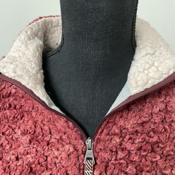 Weatherproof Vintage XS Rust Red Sherpa Jacket - Picture 3 of 6